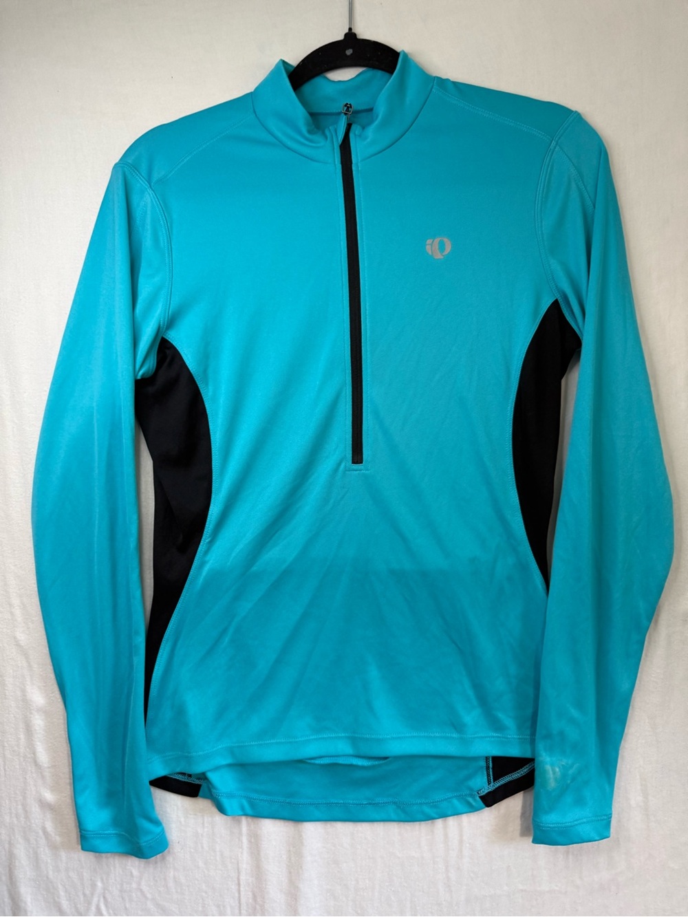 Pearl Izumi Women’s Long Sleeve Quarter-Zip Cylcling Pullover - Aqua/Black M